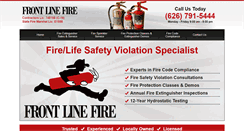 Desktop Screenshot of frontlinefire.net