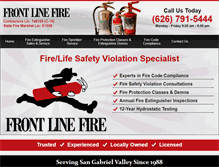 Tablet Screenshot of frontlinefire.net
